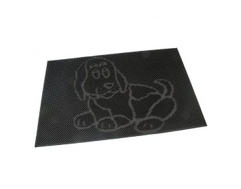 Foto - Gumová vstupní kartáčová rohož Dog - 60 x 40 x 0,8 cm