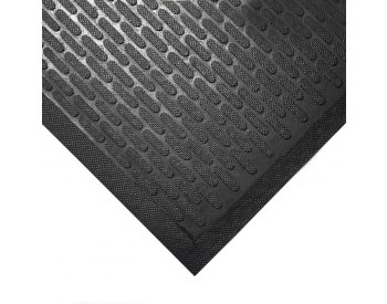 Foto - Černá gumová protiskluzová průmyslová rohož - 150 x 85 x 0,6 cm