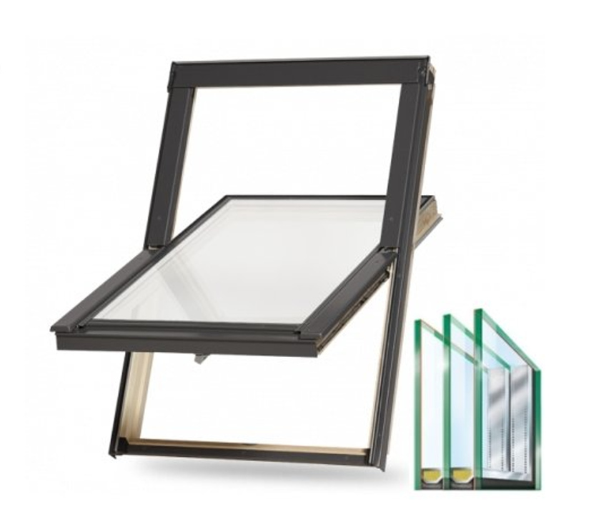 Střešní Okno RoofLITE+ TRIO PINE - 78x118 - Eshop