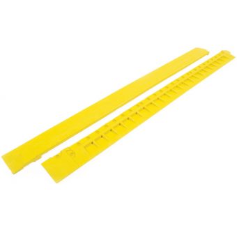 Žlutá gumová náběhová hrana samice pro rohože Fatigue - 100 x 7,5 cm"""""""