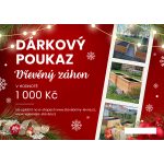 Vánoční dárkové poukazy - dřevěné záhony