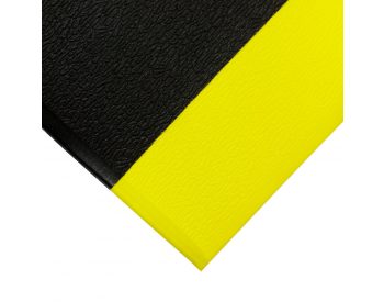 Foto - Černo-žlutá gumová protiskluzová protiúnavová průmyslová rohož - 1830 x 90 x 0,9 cm