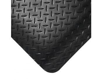 Foto - Černá gumová protiúnavová průmyslová rohož - 600 x 90 x 1,4 cm