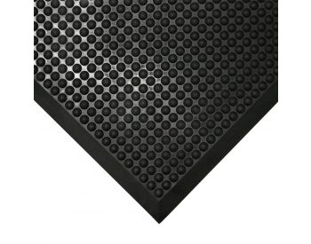 Foto - Černá gumová protiúnavová průmyslová rohož - 90 x 60 x 1,5 cm