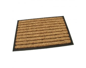 Foto - Kokosová čistící venkovní vstupní rohož Stripes, FLOMAT - délka 40 cm, šířka 60 cm a výška 2,2 cm