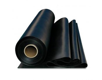Foto - Černá pryžová SBR deska - délka 10 m, šířka 100 cm a výška 0,2 cm
