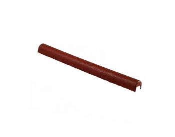 Foto - Červený gumový kryt obrubníku - délka 100 cm, šířka 10 cm a výška 10 cm