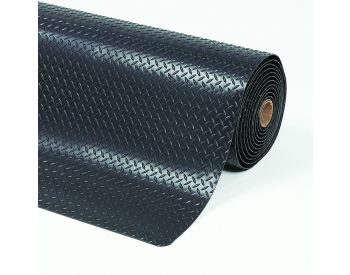 Foto - Černá protiúnavová průmyslová laminovaná rohož Cushion Trax - 150 x 91 x 1,4 cm
