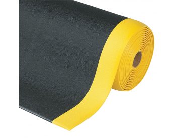Foto - Černo-žlutá protiskluzová ESD rohož Cushion Stat - 1830 x 91 x 0,94 cm