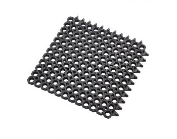 Foto - Černá gumová vstupní čistící modulární rohož Master Flex, D23 - 50 x 50 x 2,3 cm