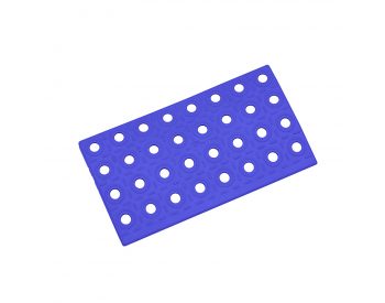 Foto - Modrý plastový nájezd AT-HRD, AvaTile - 25 x 13,7 x 1,6 cm