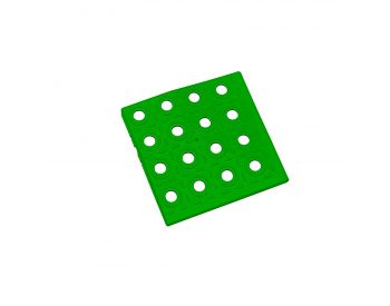 Foto - Zelený plastový roh AT-STD, AvaTile - 13,7 x 13,7 x 1,6 cm