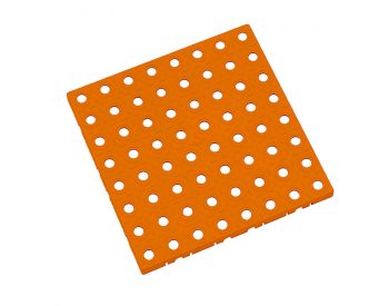 Foto - Oranžová plastová modulární dlaždice AT-STD, AvaTile - 25 x 25 x 1,6 cm