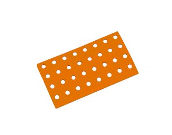 Foto - Oranžový plastový nájezd AT-STD, AvaTile - 25 x 13,7 x 1,6 cm