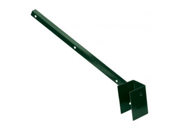 Foto - Bavolet Zn + PVC na čtyřhranný sloupek 60x60mm, jednostranný, vnější, zelený