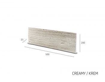Foto - Obkladový kámen WOKAM dřevěný dekor krémová 500x200x25 mm Beton balení 0,6m2