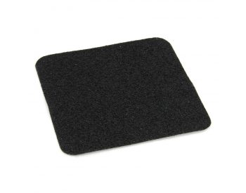 Foto - Černá korundová protiskluzová páska (dlaždice) FLOMA Super - 14 x 14 cm tloušťka 1 mm