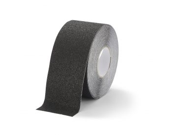 Foto - Černá korundová chemicky odolná protiskluzová páska FLOMA Super Chemical Resistant - 18,3 m x 10 cm a tloušťka 1 mm