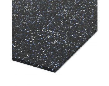 Foto - Černo-bílo-modrá podlahová guma (deska) FLOMA FitFlo SF1050 - 198 x 98 x 0,8 cm