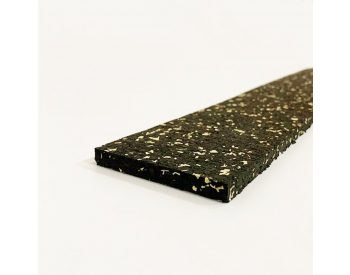 Foto - Černo-žlutá gumová soklová podlahová lišta FLOMA FitFlo SF1050 - 200 x 7 cm a tloušťka 0,8 cm