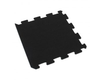 Foto - Gumová antivibrační tlumící modulová puzzle rohož (okraj) FLOMA UniPad S850 - 95,6 x 95,6 x 0,8 cm
