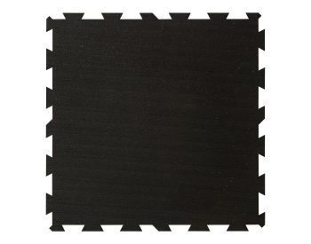 Foto - Černá gumová modulová puzzle dlažba (střed) FLOMA IceFlo SF1100 - 100 x 100 x 1 cm
