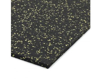 Foto - Černo-žlutá podlahová guma (deska) FLOMA FitFlo SF1050 - 200 x 100 x 1,6 cm