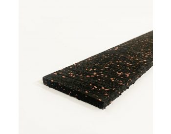 Foto - Černo-červená gumová soklová podlahová lišta FLOMA SF1100 IceFlo - 200 x 7 cm a tloušťka 0,8 cm