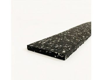 Foto - Černo-bílá gumová soklová podlahová lišta FLOMA SF1050 FitFlo - 200 x 7 cm a tloušťka 1 cm
