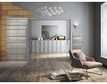 Foto - ECLISSE CLASSIC LUCE dvoukřídlé do zdiva elektro 1 kapsa 80+80x197 cm