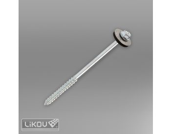 Foto - LIKOV WB6P 6,3/155 vrut s podložkou EPDM