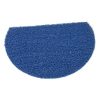 Foto - Modrá protiskluzová sprchová půlkruhová rohož Spaghetti - 59,5 x 40 x 1,2 cm