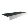 Foto - Bílo-černá karborundová schodová hrana - 100 x 34,5 x 5,5 x 0,5 cm