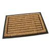 Foto - Kokosová čistící venkovní vstupní rohož Rectangle - Stripes, FLOMAT - délka 40 cm, šířka 60 cm a výška 2,2 cm