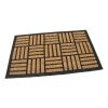 Foto - Kokosová čistící venkovní vstupní rohož Lines - Squares, FLOMAT - délka 45 cm, šířka 75 cm a výška 0,8 cm