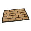 Foto - Kokosová čistící venkovní vstupní rohož Rectangle - Bricks, FLOMAT - délka 45 cm, šířka 75 cm a výška 0,8 cm