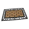 Foto - Kokosová čistící venkovní vstupní rohož Bricks - Deco, FLOMAT - délka 45 cm, šířka 75 cm a výška 0,9 cm