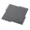 Foto - Černá gumová modulární průmyslová rohož De-Flex - délka 45 cm, šířka 45 cm a výška 1,9 cm