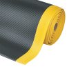 Foto - Černo-žlutá protiúnavová průmyslová rohož Crossrib, Sof-Tred - 1830 x 122 x 1,27 cm