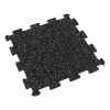 Foto - Černo-bílá gumová modulová puzzle dlažba (střed) FLOMA IceFlo SF1100 - 100 x 100 x 0,8 cm