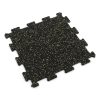 Foto - Černo-žlutá gumová modulová puzzle dlažba (střed) FLOMA FitFlo SF1050 - 50 x 50 x 0,8 cm