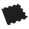 Foto - Černá gumová modulová puzzle dlažba (okraj) FLOMA FitFlo SF1050 - 50 x 50 x 0,8 cm