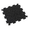 Foto - Černo-šedá gumová modulová puzzle dlažba (střed) FLOMA FitFlo SF1050 - 100 x 100 x 0,8 cm