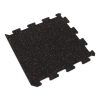 Foto - Černo-červená gumová modulová puzzle dlažba (okraj) FLOMA IceFlo SF1100 - 100 x 100 x 1 cm