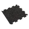Foto - Černo-bílo-červená gumová modulová puzzle dlažba (okraj) FLOMA FitFlo SF1050 - 100 x 100 x 1,6 cm