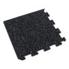 Foto - Černo-bílo-modrá gumová modulová puzzle dlažba (roh) FLOMA FitFlo SF1050 - 100 x 100 x 1 cm