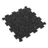 Foto - Černo-bílá gumová modulová puzzle dlažba (střed) FLOMA FitFlo SF1050 - 50 x 50 x 1 cm