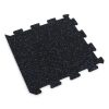 Foto - Černo-modrá gumová modulová puzzle dlažba (okraj) FLOMA FitFlo SF1050 - 50 x 50 x 1 cm