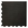 Foto - Černá gumová modulová puzzle dlažba (roh) FLOMA IceFlo SF1100 - 100 x 100 x 1,6 cm