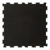 Foto - Černá gumová modulová puzzle dlažba (střed) FLOMA IceFlo SF1100 - 100 x 100 x 1,6 cm